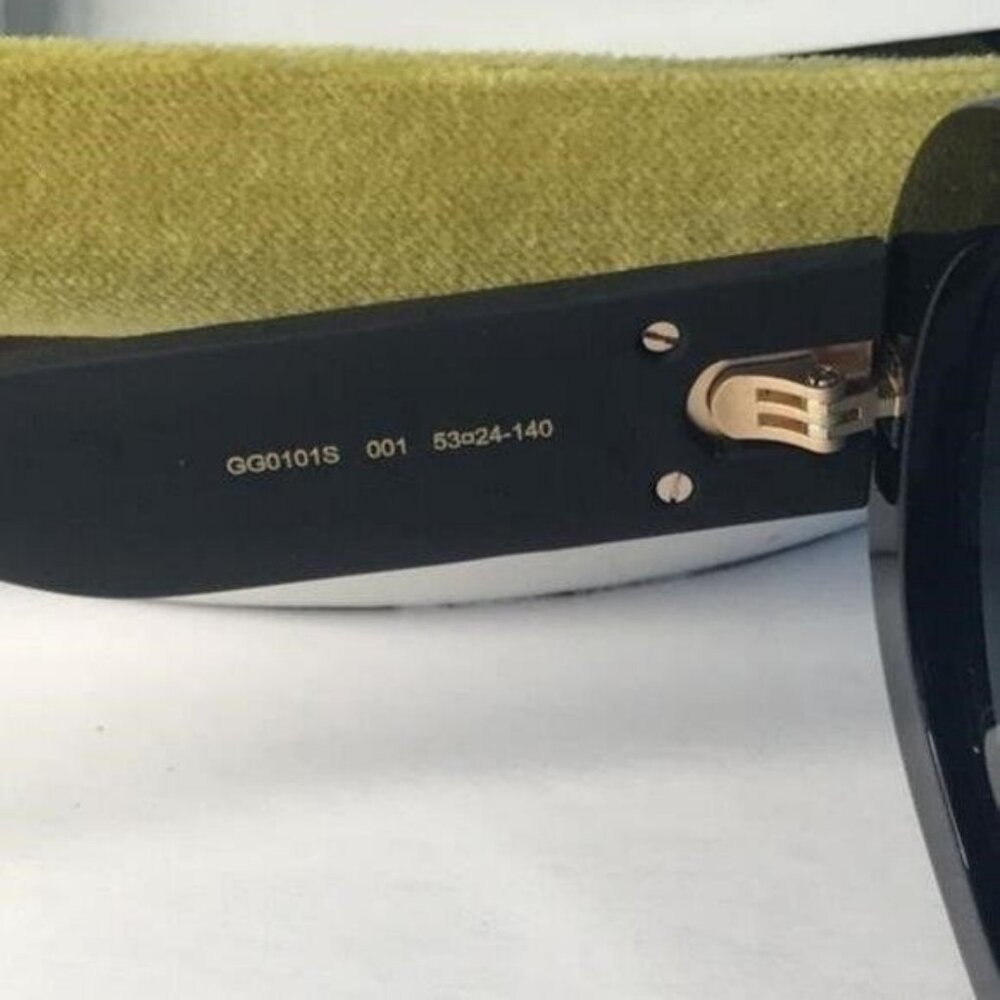 Authentic New Gucci Black GG0101S Round Gradient Sunglasses - Picture 12 of 14